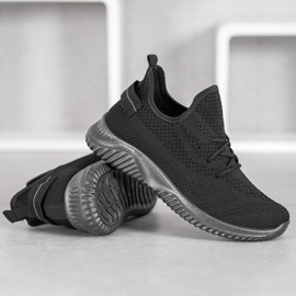 Super Mode Baskets ajourées noires le noir 4