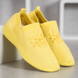 SHELOVET Chaussures de sport basses jaune 1