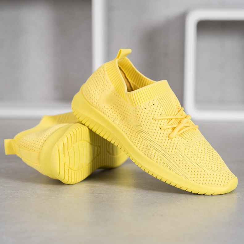 SHELOVET Chaussures de sport basses jaune 2