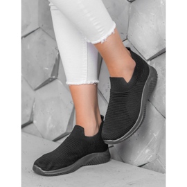 Super Mode Chaussures de sport noires 1