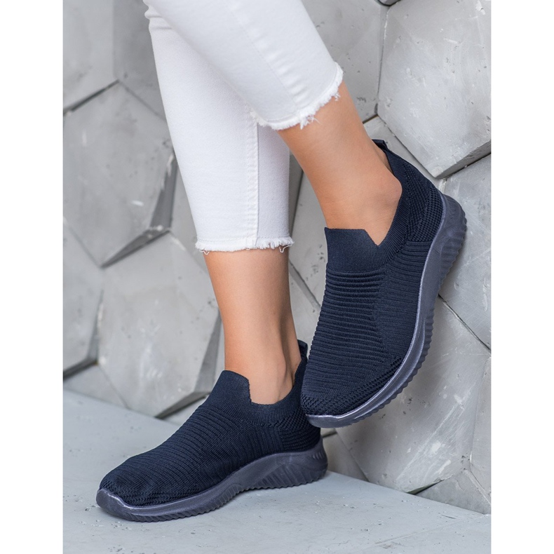 Super Mode Chaussures de sport bleu marine 1