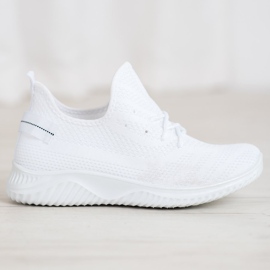 Super Mode Baskets blanches ajourées 3