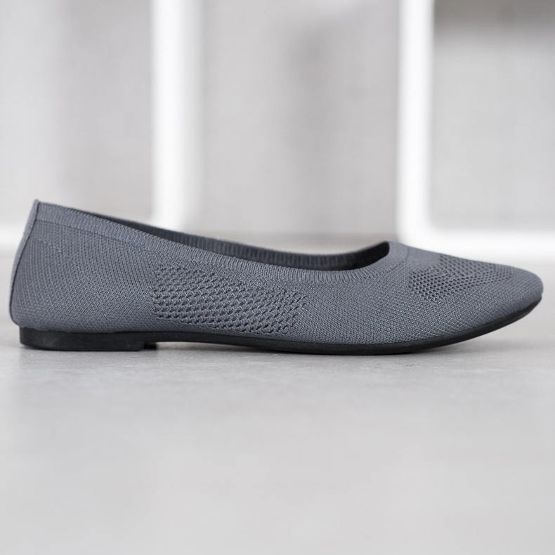 BAOLIKANG Ballerines Ajourées Grises 2