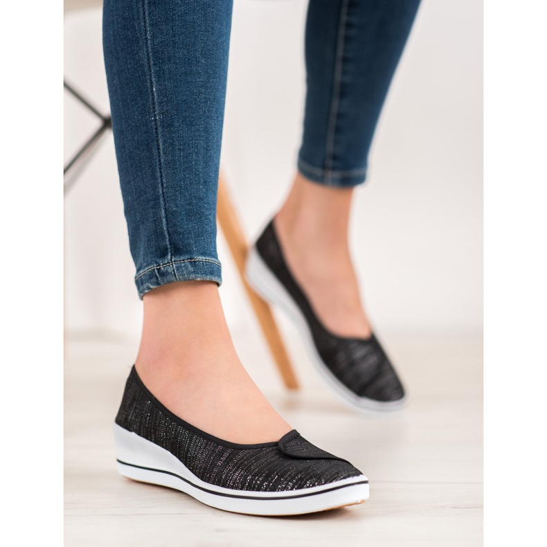 Comer Ballerines À Paillettes le noir 2