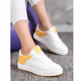 SHELOVET Chaussures élégantes sur la plate-forme blanc 2