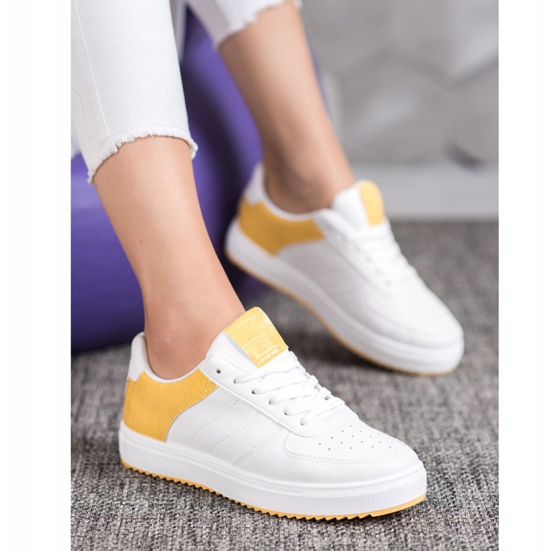 SHELOVET Chaussures élégantes sur la plate-forme blanc 2