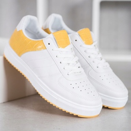 SHELOVET Chaussures élégantes sur la plate-forme blanc 1