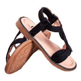 FRROCK Sandales Lamado noires pour enfants 3