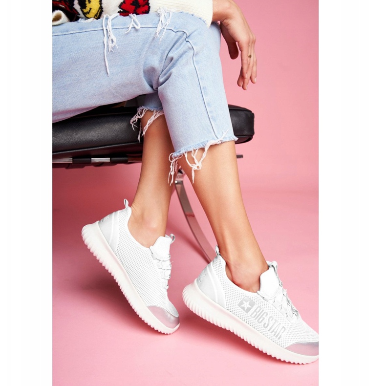 Chaussures de sport pour femmes Big Star Blanc FF274A410 blanche gris 2