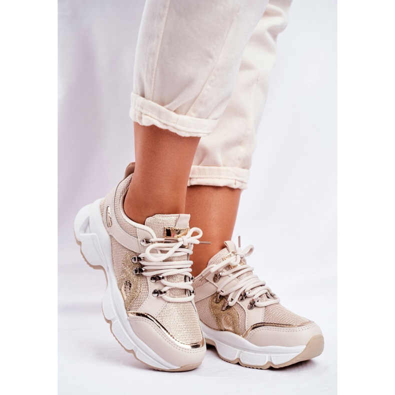 SEA Chaussures de sport Beijing dorées pour femmes 1