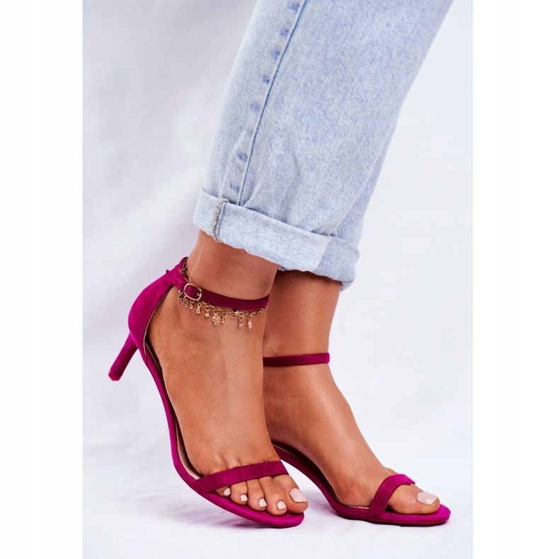 PS1 Sandales Talon Classique Femme Fuchsia Mintore rose 1