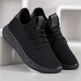 SHELOVET Chaussures ajourées confortables le noir 2