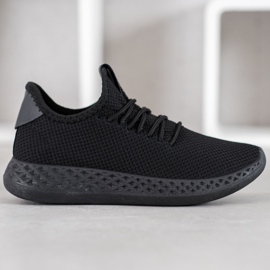 SHELOVET Chaussures ajourées confortables le noir 5