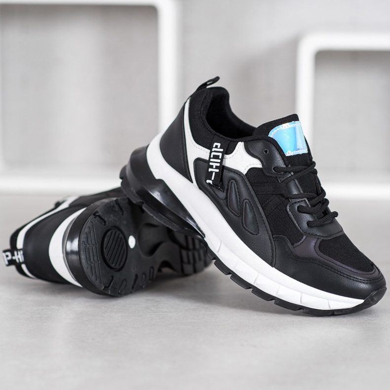 Weide Baskets de sport blanche le noir 1