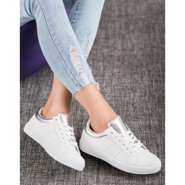 Chaussures de sport blanches gris 2