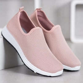 SHELOVET Chaussures à enfiler roses 1