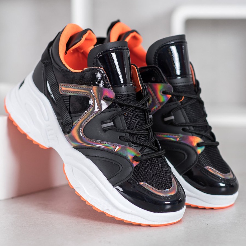 Weide Baskets mode noir orange 1