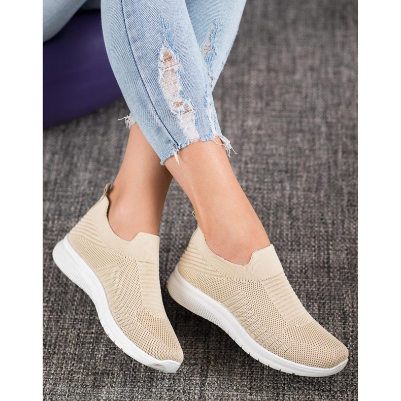 SHELOVET Chaussures à enfiler en textile brun 1