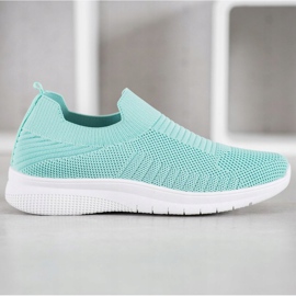 SHELOVET Chaussures à enfiler en textile multicolore vert 3