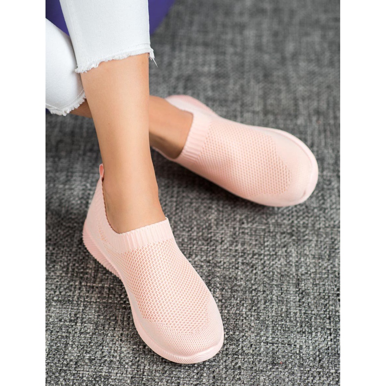 SHELOVET Slipons ajourés confortables multicolore orange 1