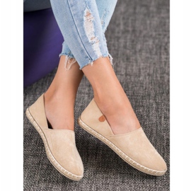 SHELOVET Espadrilles à enfiler beiges 1