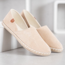 SHELOVET Espadrilles à enfiler beiges 2