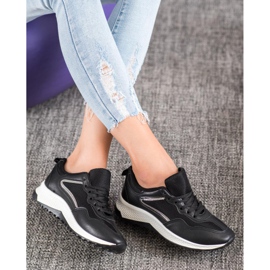 SHELOVET Baskets noires classiques gris 2