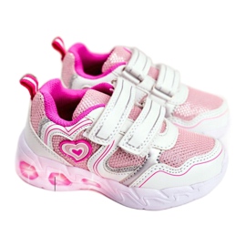 Evento Chaussures de sport lumineuses NEWS 20DZ55-1778 blanche rose gris 1