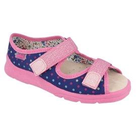 Chaussures pour enfants Befado 869Y137 bleu marin rose multicolore 1
