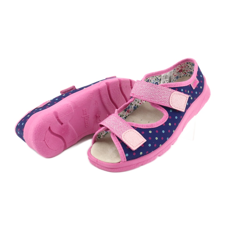 Chaussures pour enfants Befado 869Y137 bleu marin rose multicolore 4