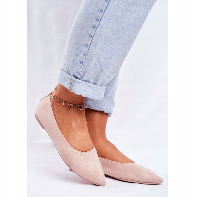 PS1 Ballerines Femme Eco-Suède Beige Bellissima 1 PS1 Ballerines Femme Eco-Suède Beige Bellissima 1