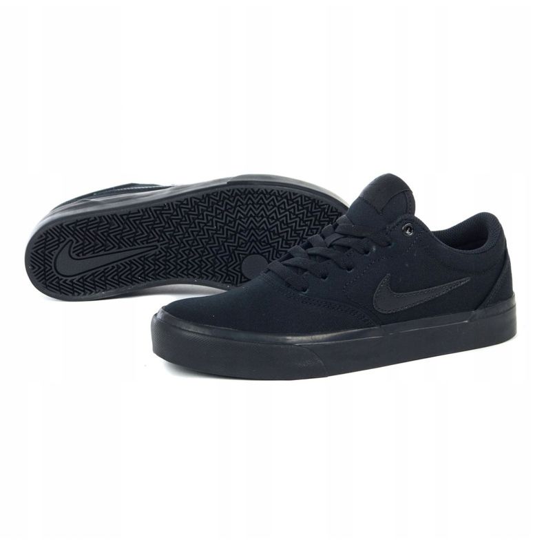 Chaussures Nike Sb Charge Cnvs Jr CQ0260-005 noir gris 1