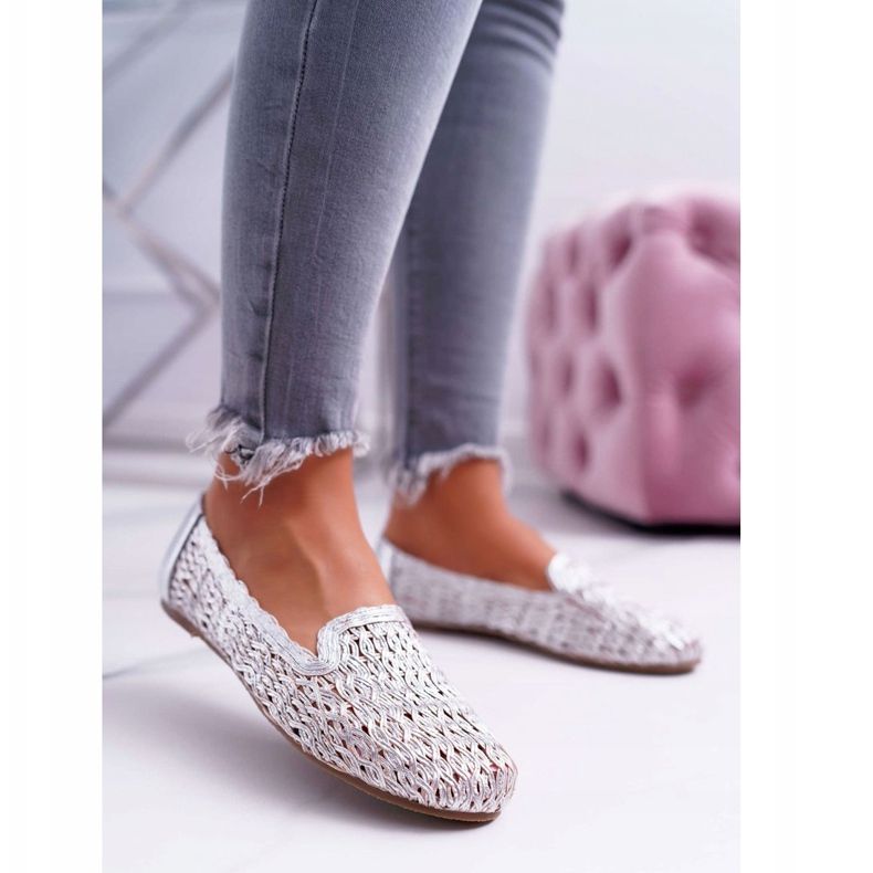 Ballerines Femme Lu Boo Tressé Argent 4Ever gris 1 Ballerines Femme Lu Boo Tressé Argent 4Ever gris 1