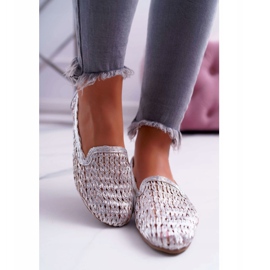 Ballerines Femme Lu Boo Tressé Argent 4Ever gris 2 Ballerines Femme Lu Boo Tressé Argent 4Ever gris 2