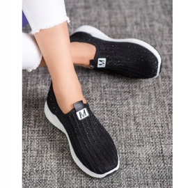 SHELOVET Chaussures Noires Avec Cristaux le noir 2