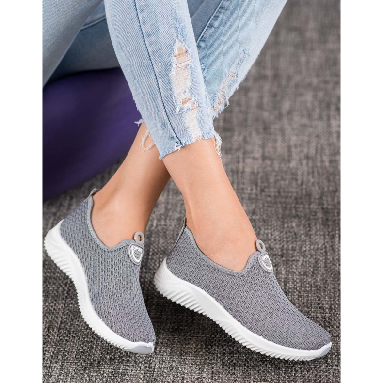 SHELOVET Chaussures de sport ajourées gris 1