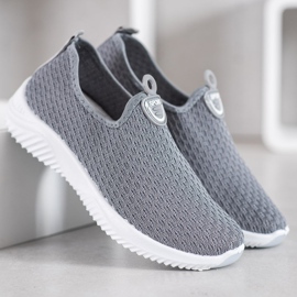 SHELOVET Chaussures de sport ajourées gris 2