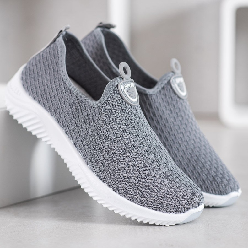 SHELOVET Chaussures de sport ajourées gris 2