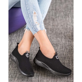 SHELOVET Chaussures de sport ajourées le noir 2 SHELOVET Chaussures de sport ajourées le noir 2