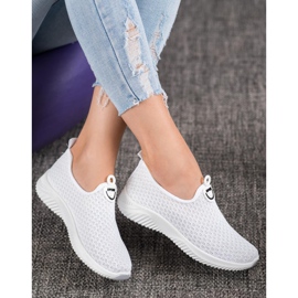 SHELOVET Chaussures de sport ajourées blanche 1