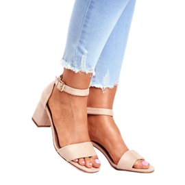 Vinceza Sandales Femme Daim Beige De Plus en Plus ! 1