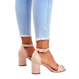 Vinceza Sandales Femme Daim Beige De Plus en Plus ! 2