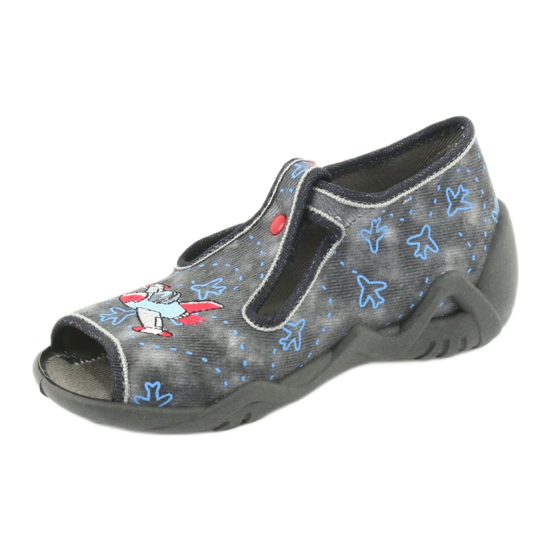 Chaussures enfant Befado 217P099 rouge bleu gris 3
