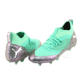 Chaussures de football Puma Future 2.3 Netfit Fg Ag Color Shift M 104832 01 vert 1