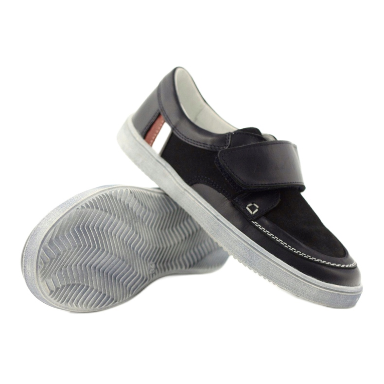 Chaussures de sport en cuir Bartek 28369 bleu 4