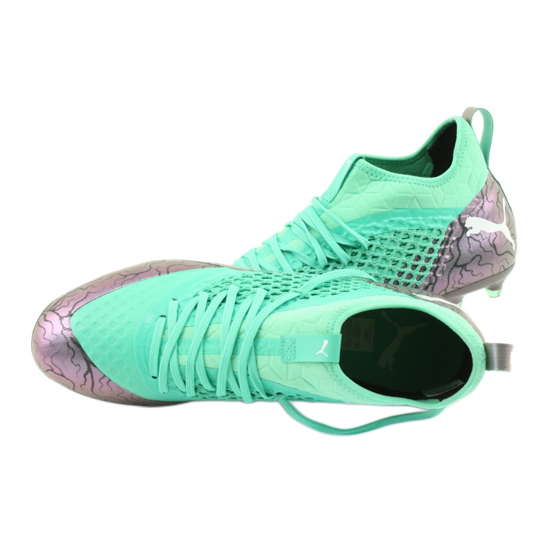 Chaussures de football Puma Future 2.3 Netfit Fg Ag Color Shift M 104832 01 vert 2