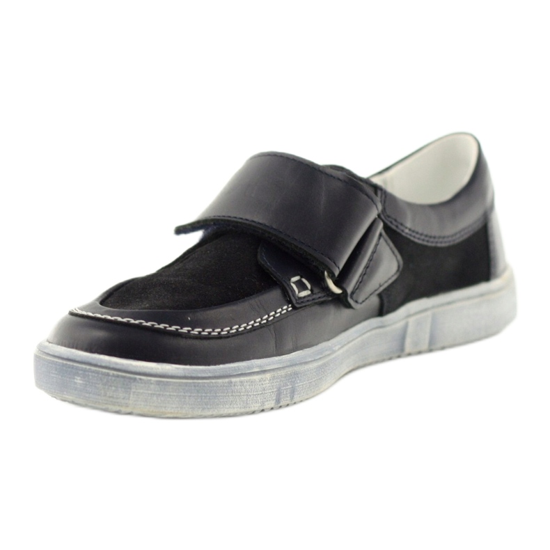 Chaussures de sport en cuir Bartek 28369 bleu 2