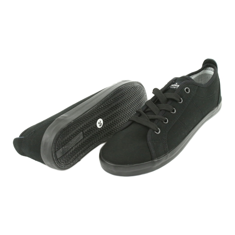 American Club Baskets baskets américaines pour femmes le noir 3