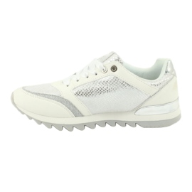 American Club Chaussures de sport pour femmes 16355 blanc / argent blanche gris 1 American Club Chaussures de sport pour femmes 16355 blanc / argent blanche gris 1