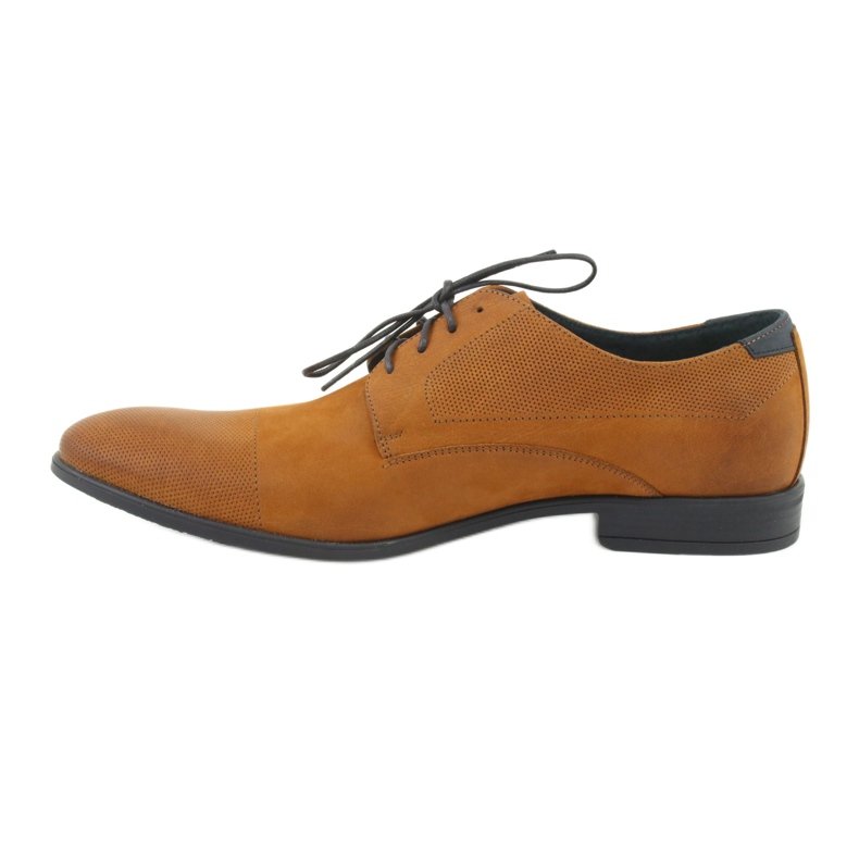 Pilpol Chaussures en cuir masculin 1730 marron brun 1